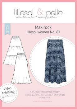 Papierschnittmuster lillesol women No.81 Maxirock